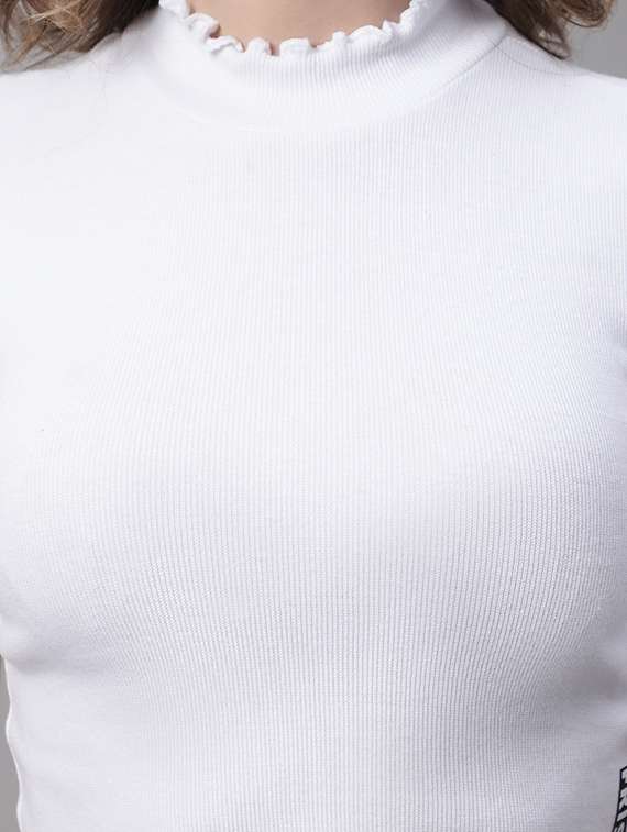 women's crop mock neck top - 19313763 - Standard Image - 4