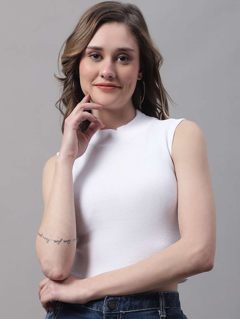 women's crop turtle neck top - 19313769 -  Zoom Image - 0