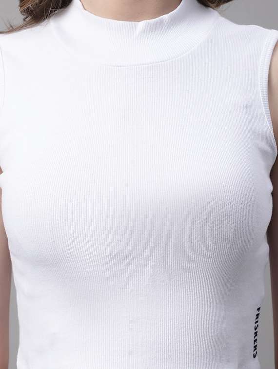 women's crop turtle neck top - 19313769 - Standard Image - 4