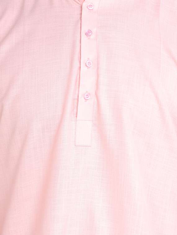 mandarin neck solid short kurta - 19313832 -  Standard Image - 4