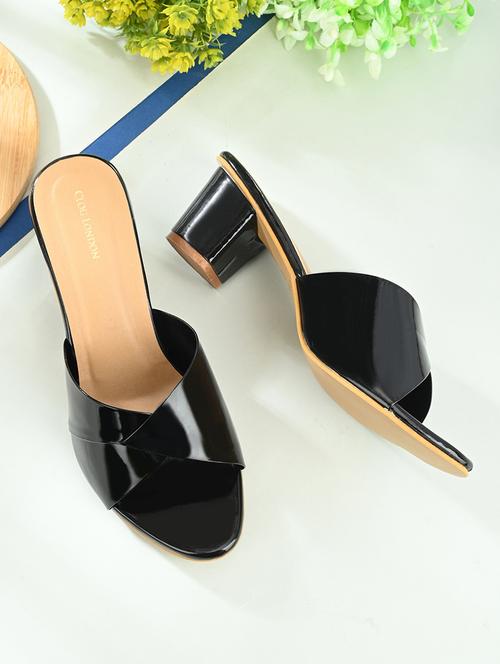 women slip on block heel - 19313862 - Standard Image - 0