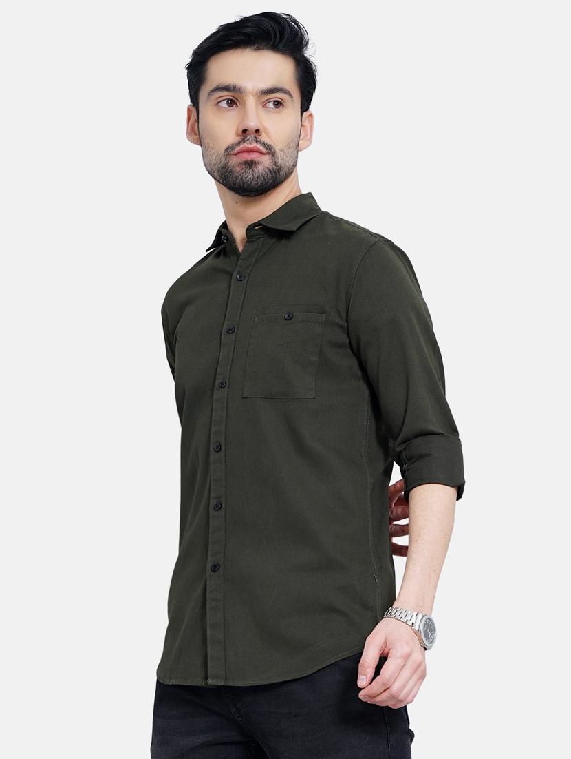 mens solid casual shirt - 19322987 -  Standard Image - 1