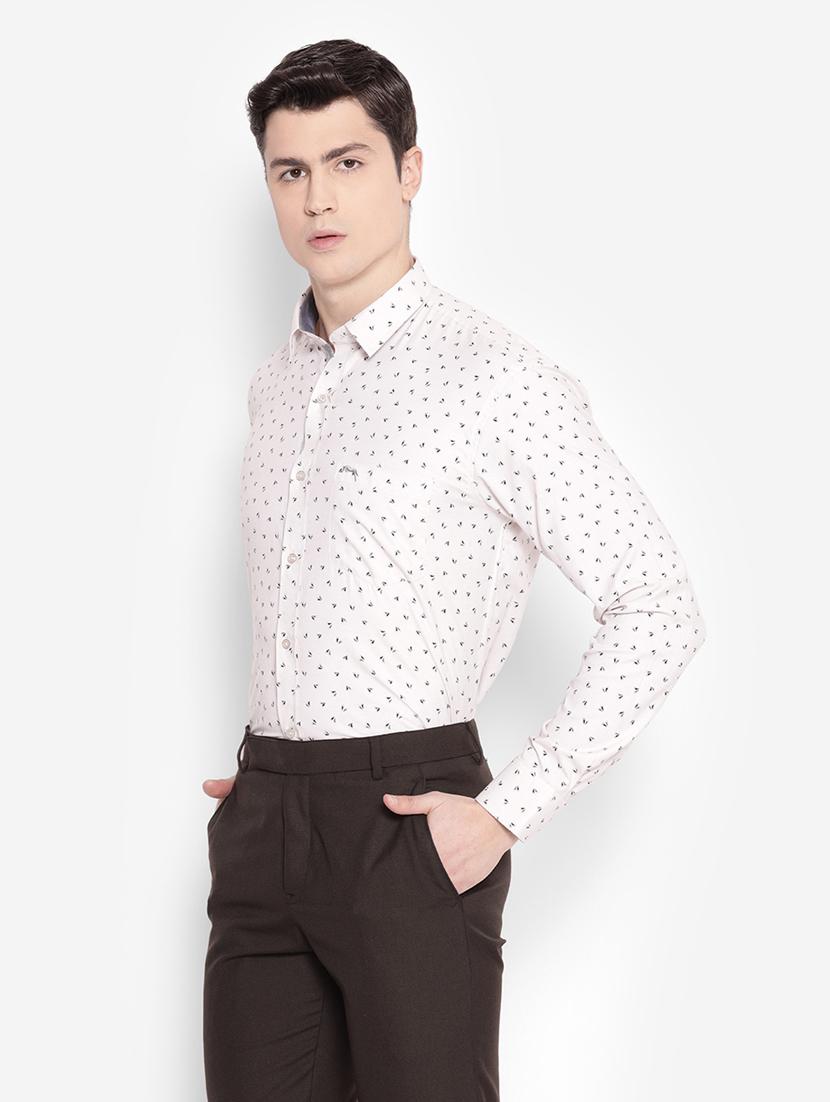 mens micro print formal shirt - 19323417 -  Standard Image - 1