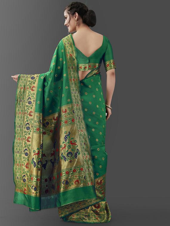 women's banarasi saree - 19323533 - Standard Image - 1