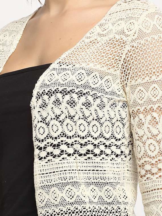 women lace detailed regular shrug - 19323614 -  Standard Image - 4