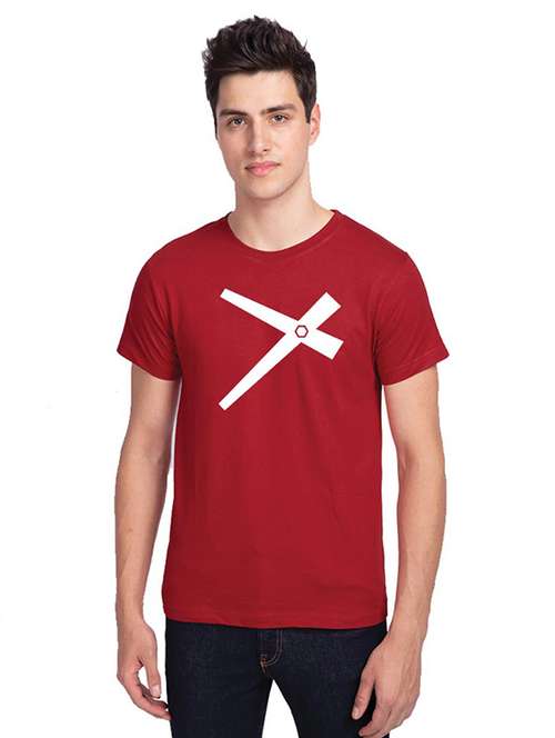 round neck printed front print t-shirt - 19324928 -  Standard Image - 0