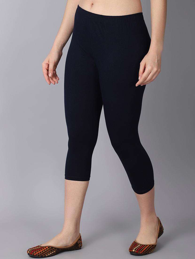 mid rise solid capri leggings  - 19326129 -  Standard Image - 1