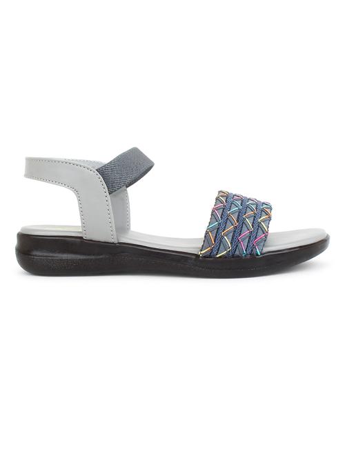 grey ankle strap sandal - 19328203 - Standard Image - 0