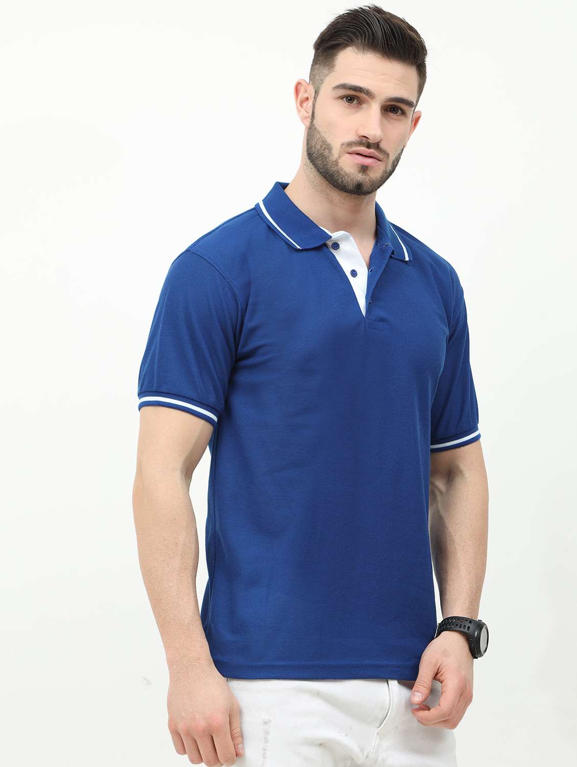 solid cotton polo t-shirt  - 19328631 -  Standard Image - 1