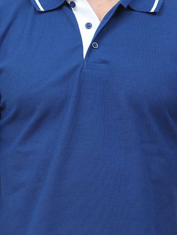 solid cotton polo t-shirt - 19328631 - Standard Image - 4