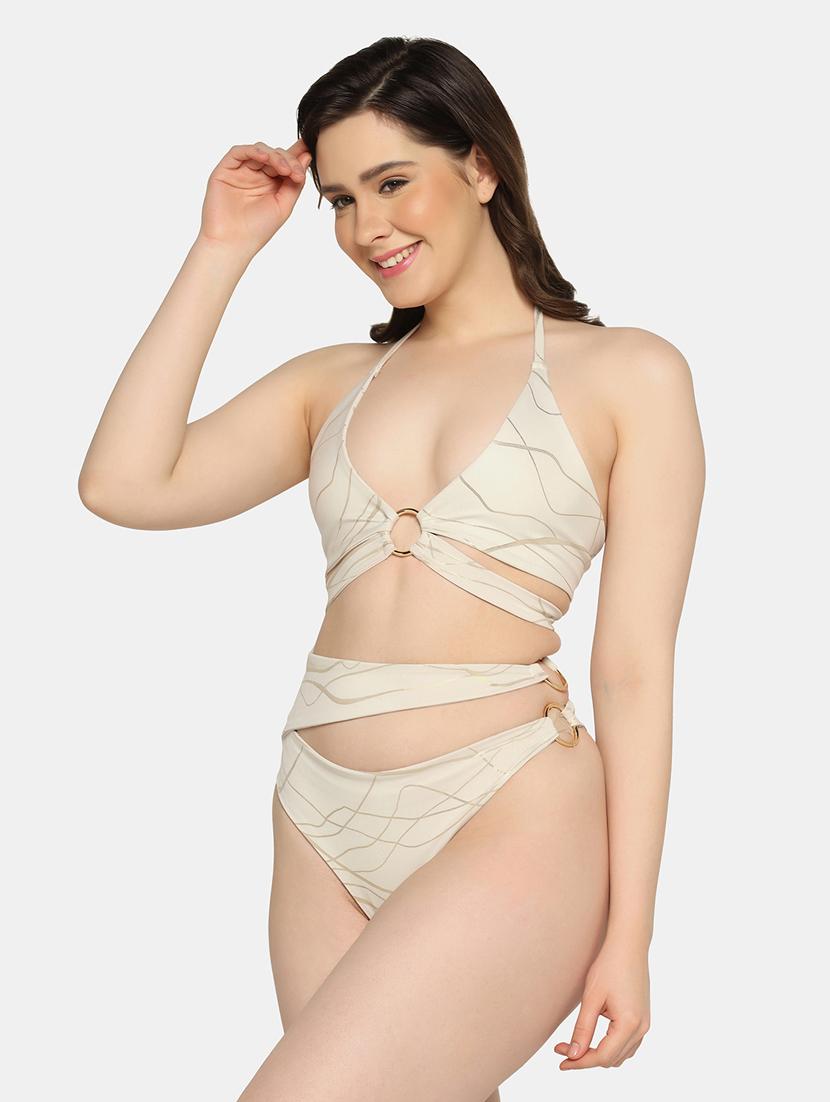 beige nylon swimsuit - 19328683 -  Standard Image - 1