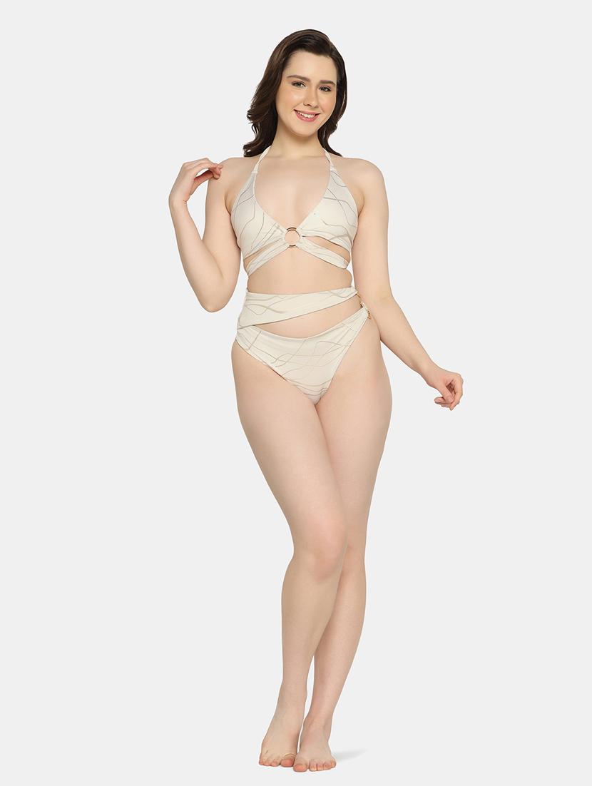 beige nylon swimsuit - 19328683 - Standard Image - 4