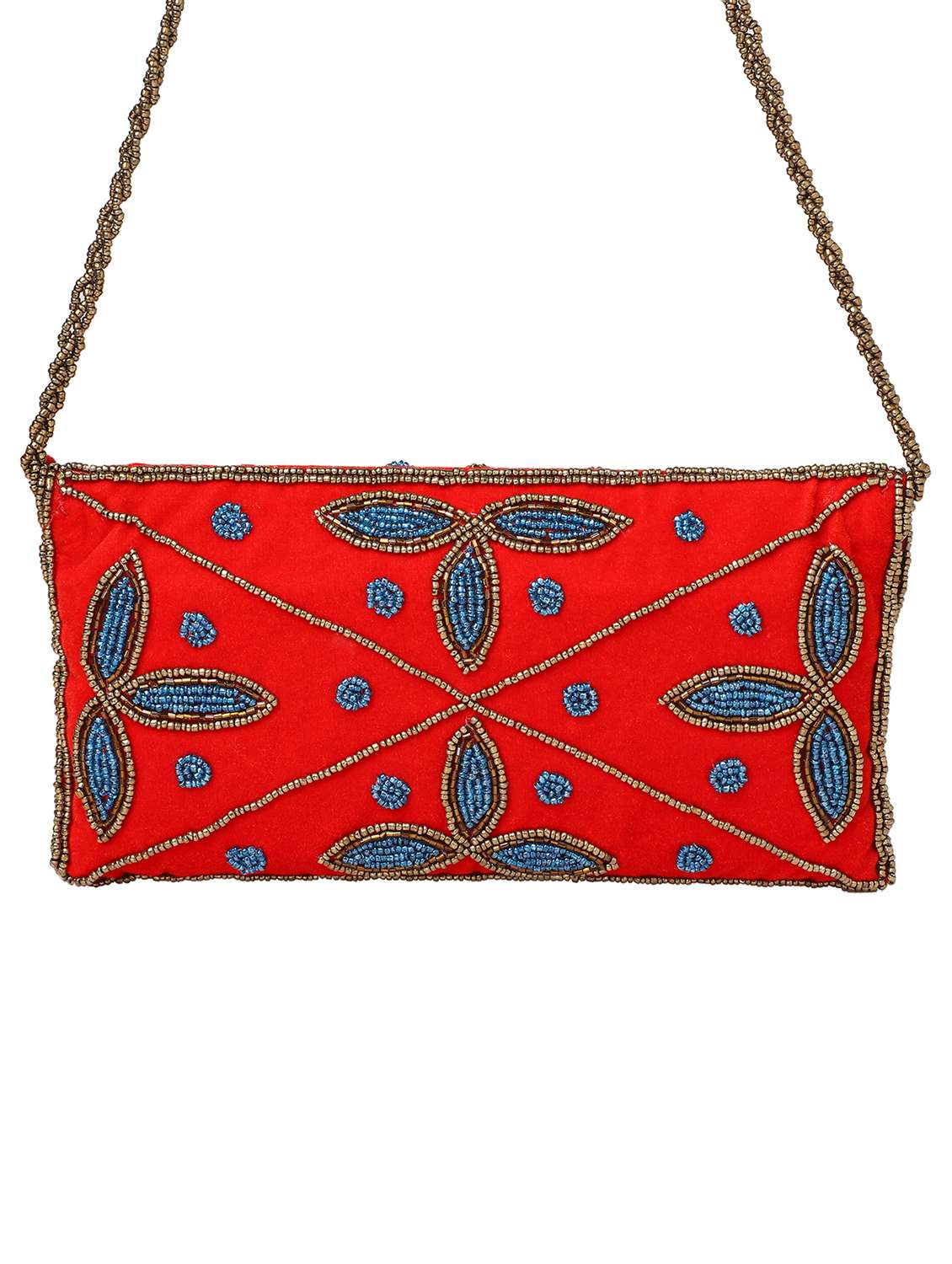 red velvet ethnic clutch - 19328879 -  Standard Image - 1