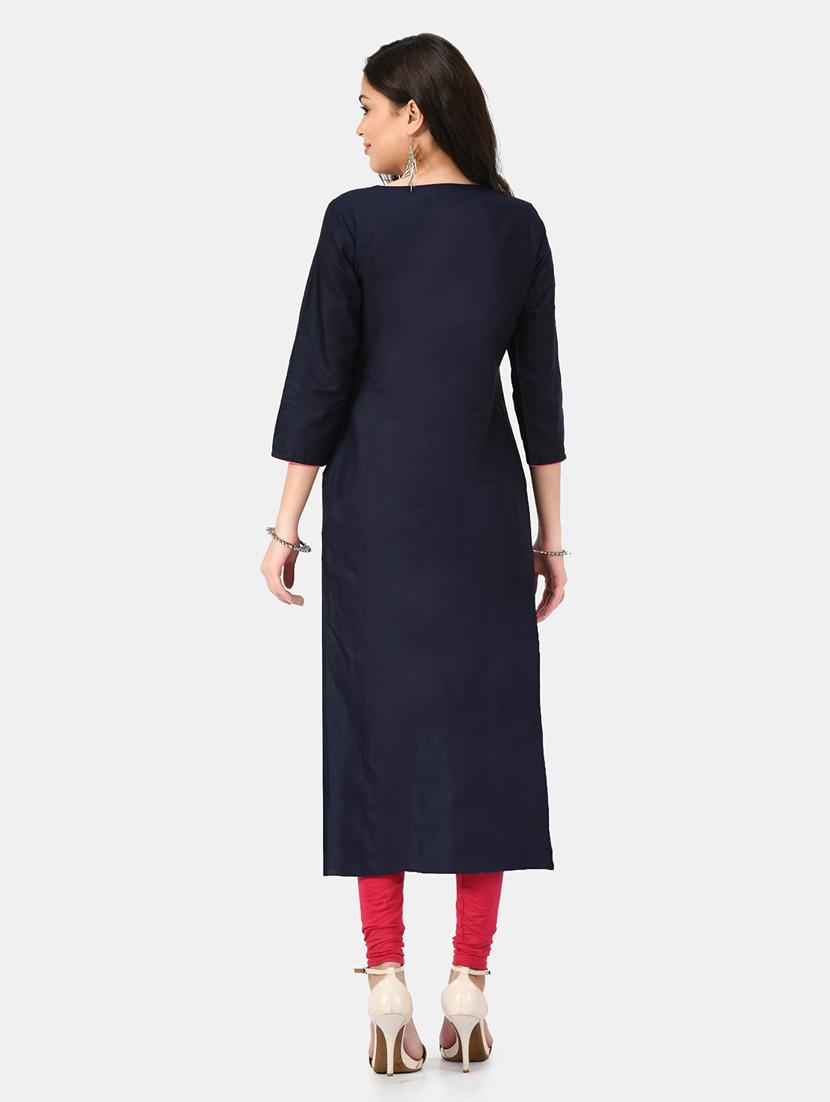 women's straight kurta - 19329078 - Standard Image - 4