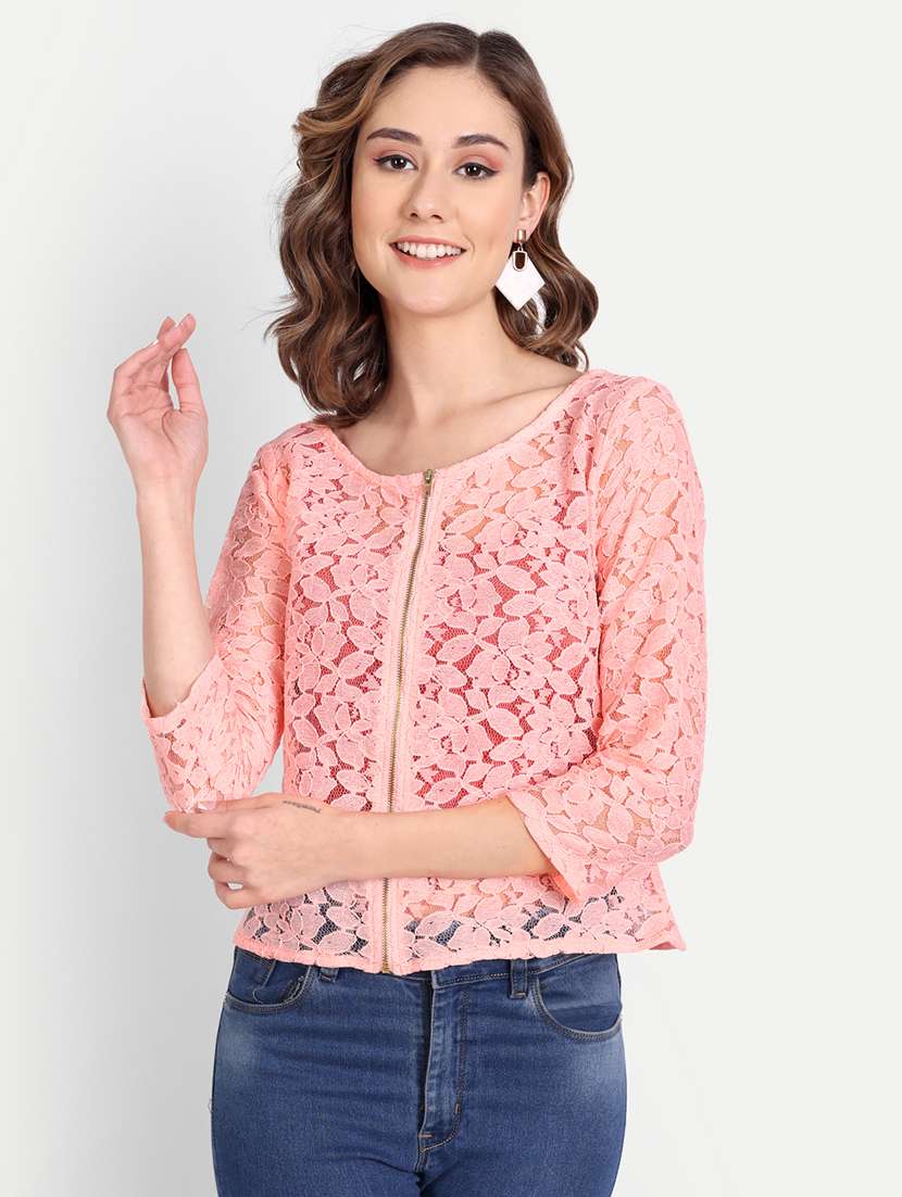 women's straight round neck top