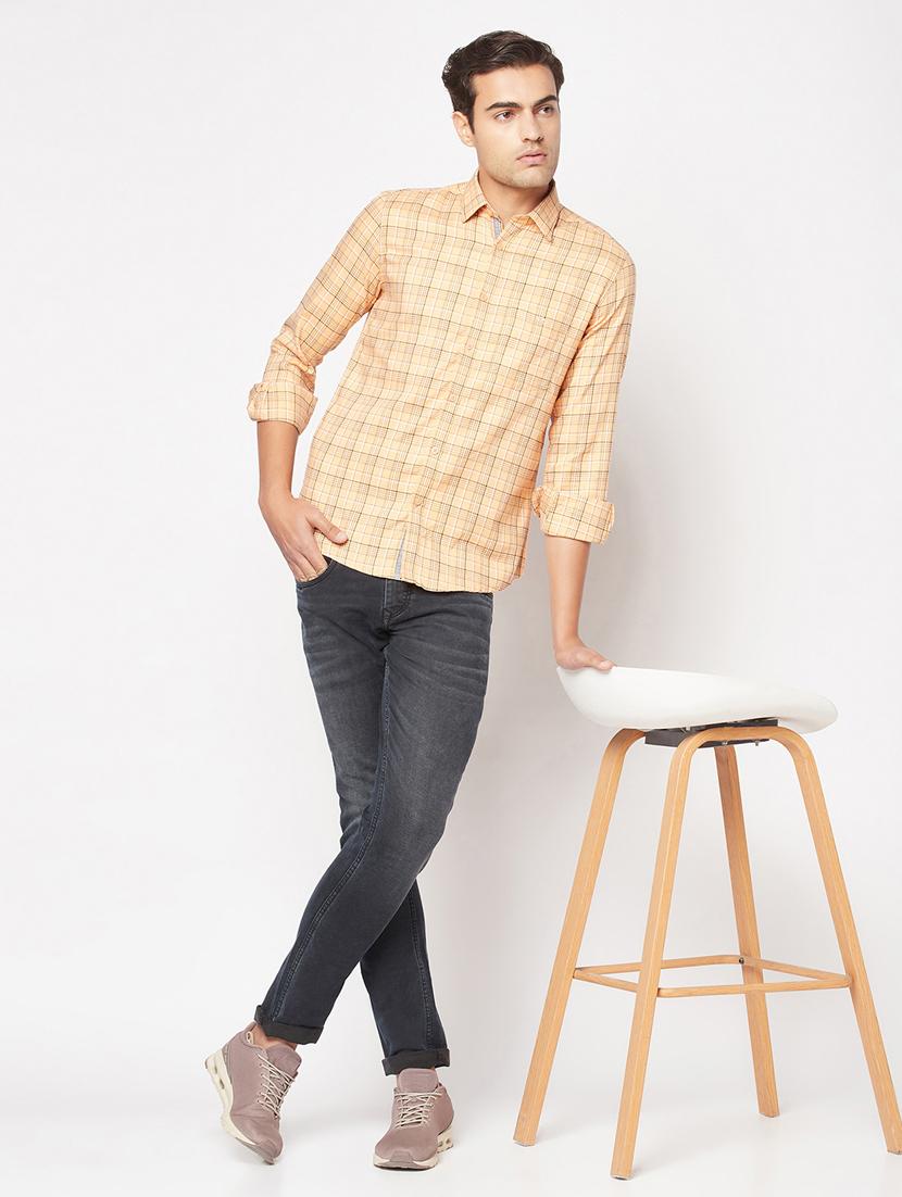 mens checks casual shirt - 19329611 - Standard Image - 4