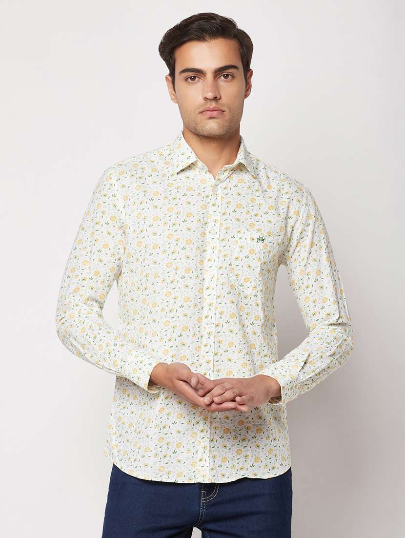 mens florals casual shirt
