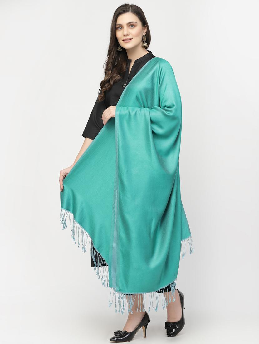 women's solid print stole - 19330217 - Standard Image - 1