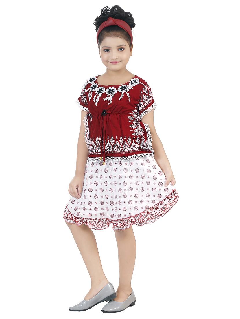 girls self design frock - 19330233 -  Standard Image - 1