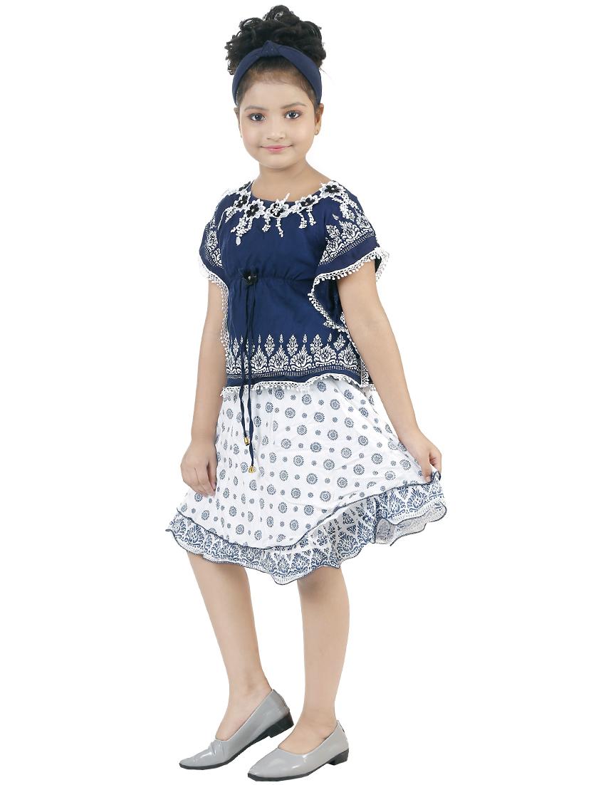 girls self design frock - 19330234 -  Standard Image - 1