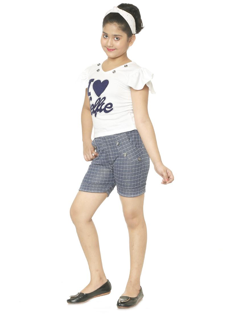 girls printed shorts sets - 19330240 - Standard Image - 1