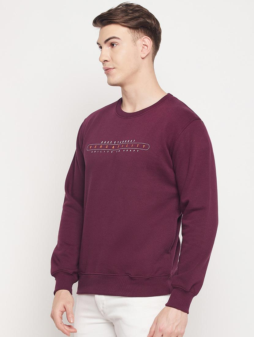 round neck chest print sweatshirt - 19330389 - Standard Image - 1