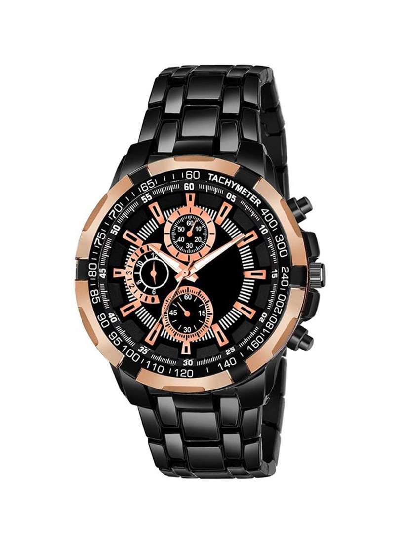 mens round analog watch