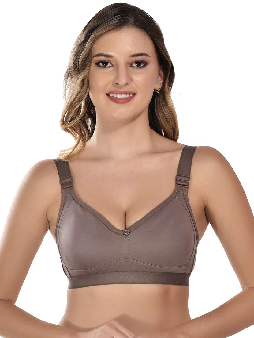 brown cotton tshirt bra