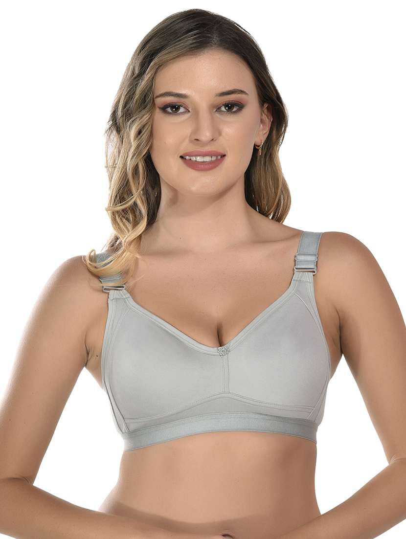 grey cotton tshirt bra