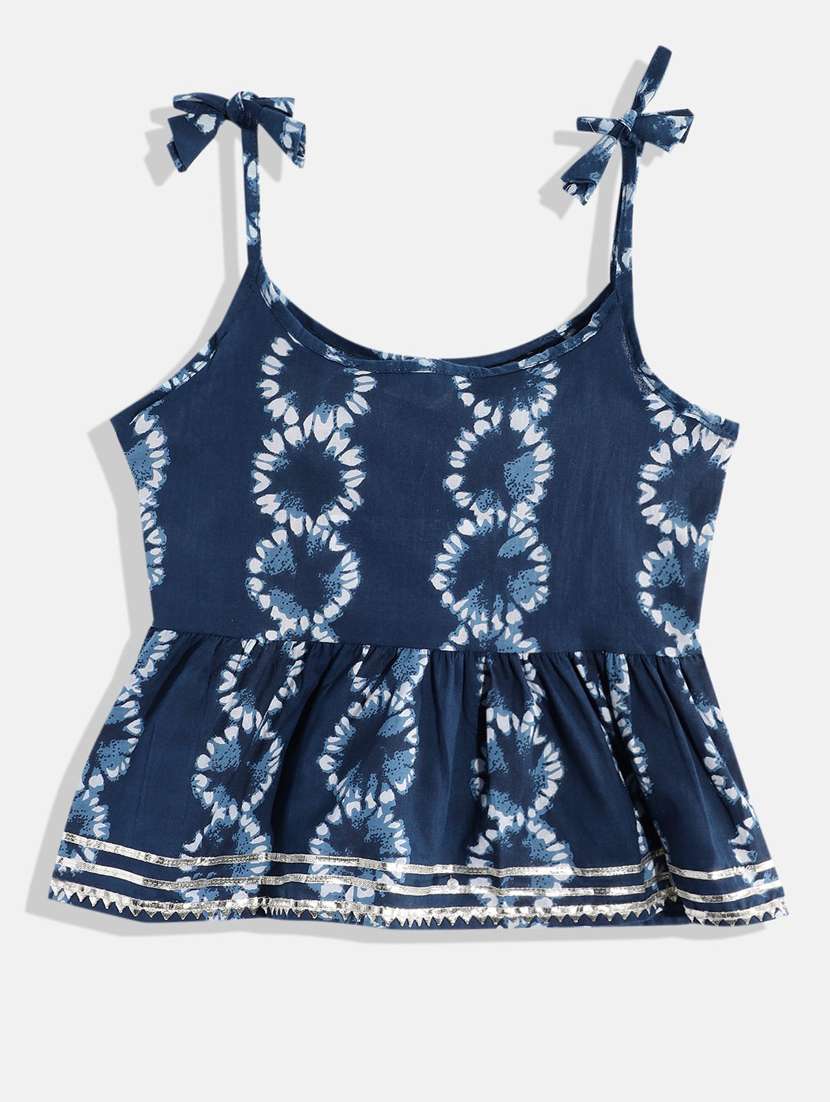 bandhani print kurta pant set - 19332985 -  Standard Image - 1