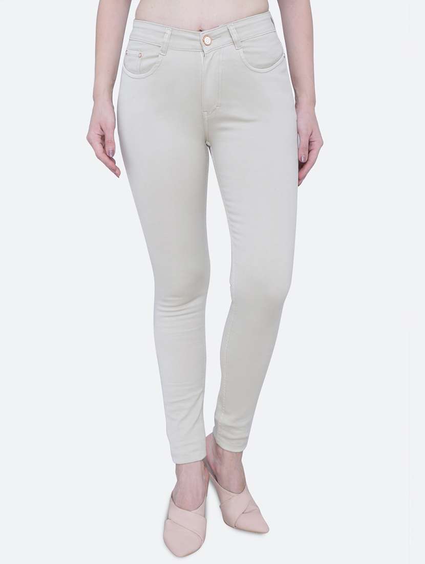 women's plain slim fit jeans