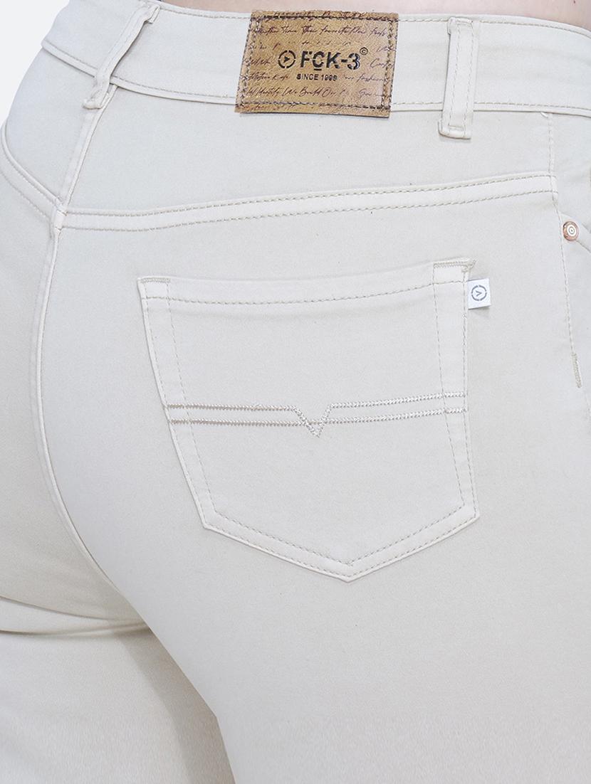 women's plain slim fit jeans - 19332989 - Standard Image - 4