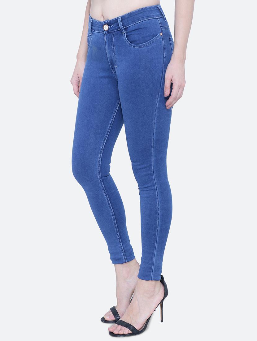 women's plain skinny fit jeans - 19332992 - Standard Image - 1
