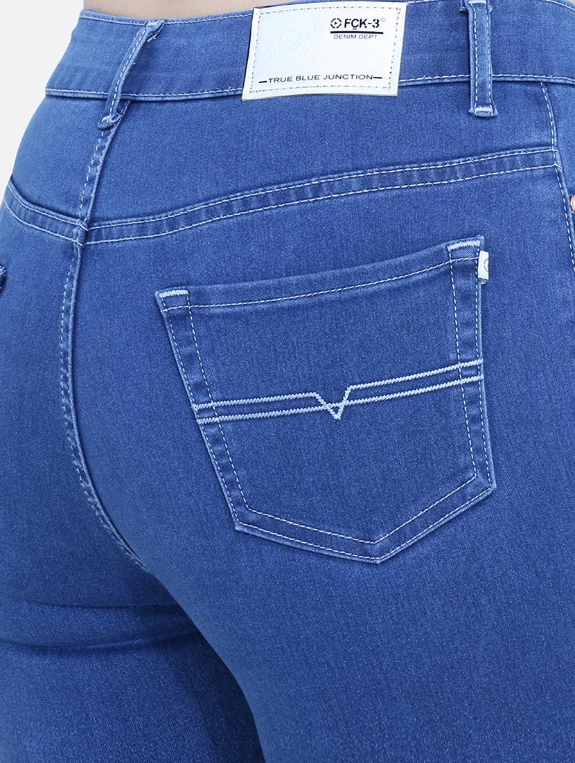 women's plain skinny fit jeans - 19332992 - Standard Image - 4