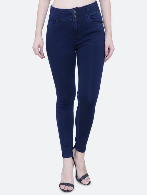 women's plain skinny fit jeans - 19332999 - Standard Image - 0