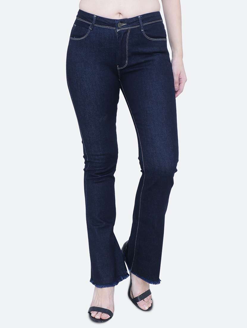women's plain bootcut jeans