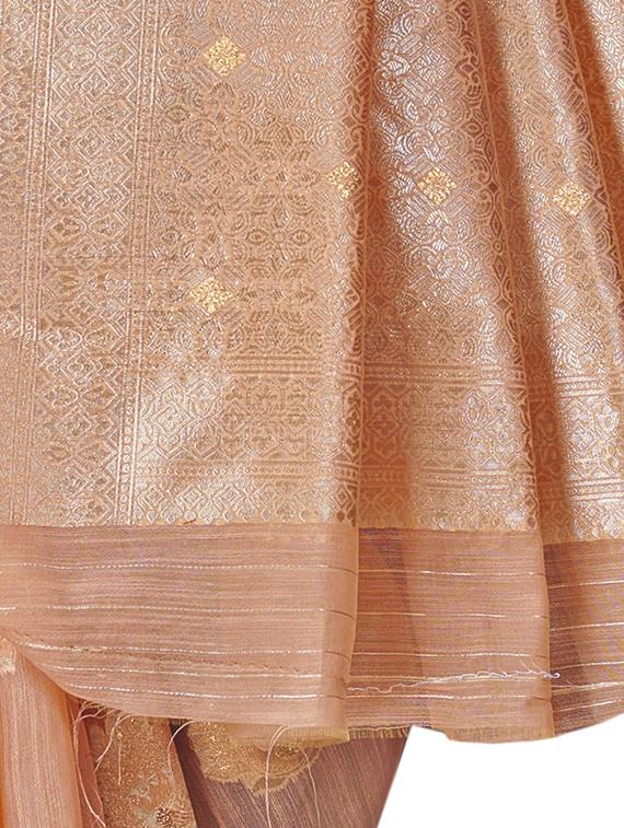 self design woven saree with blouse - 19333442 - Standard Image - 1
