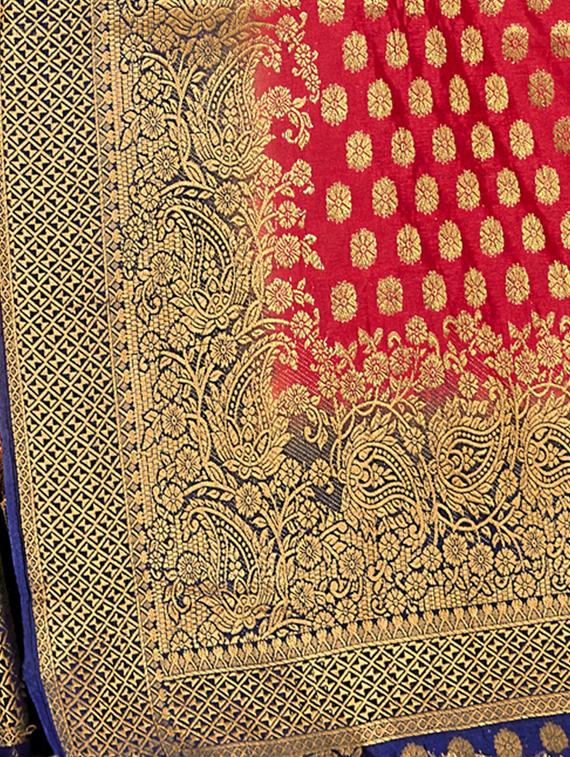 self design woven saree with blouse - 19333445 -  Standard Image - 1