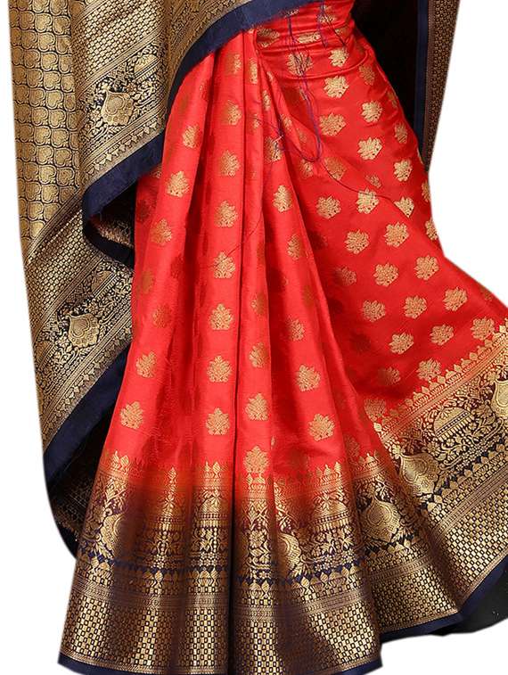 self design woven saree - 19333455 - Standard Image - 1