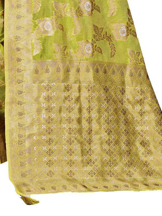 self design woven saree with blouse - 19333494 -  Standard Image - 1