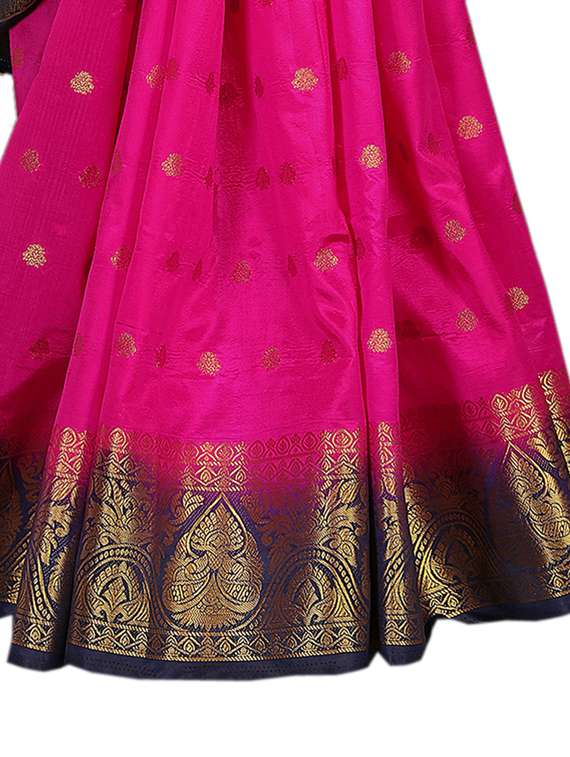 self design woven saree with blouse - 19333799 - Standard Image - 1