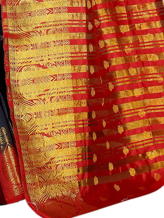 self design woven saree with blouse - 19333800 -  Standard Image - 1