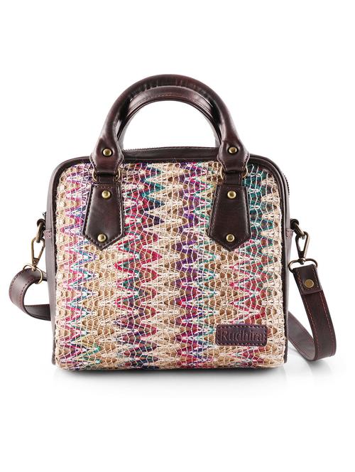 multi colored cotton sling bag - 19335180 -  Standard Image - 0