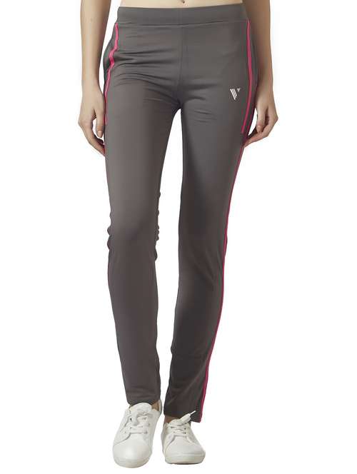 grey solid track pant - 19336239 -  Standard Image - 0