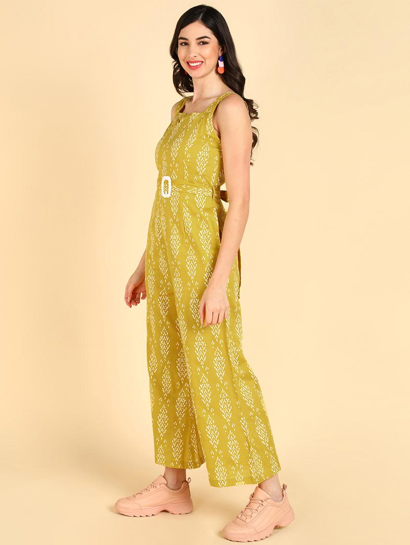 printed full leg dungaree - 19336329 - Standard Image - 1