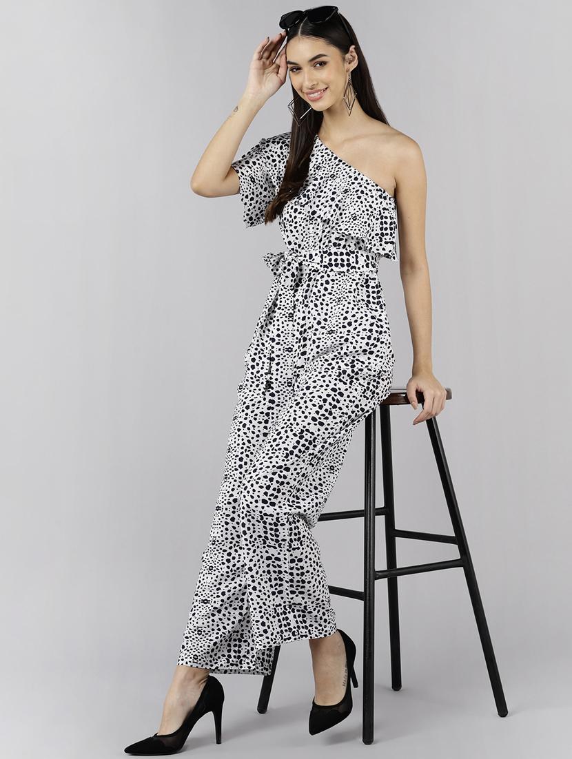 printed full leg jumpsuit - 19336345 - Standard Image - 4