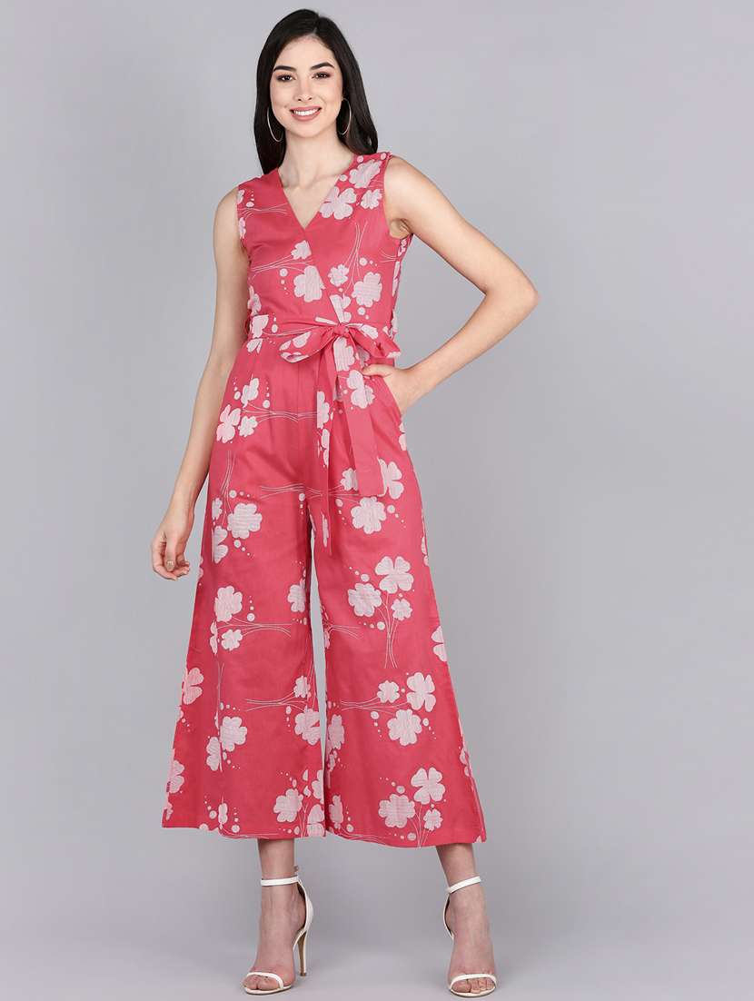 printed 3/4 jumpsuit - 19336349 -  Standard Image - 1
