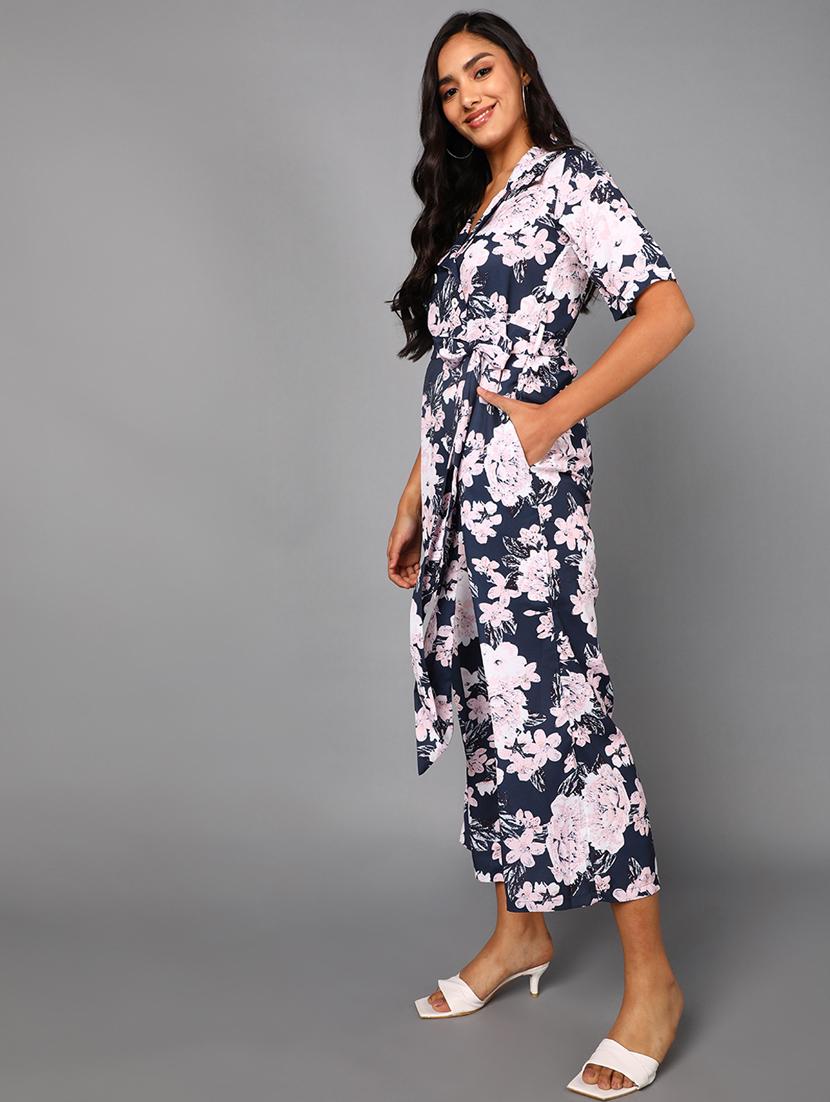 printed full leg jumpsuit - 19336356 -  Standard Image - 1