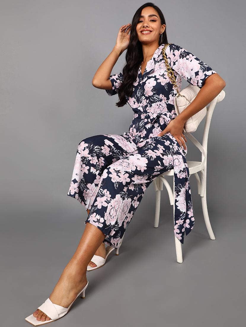 printed full leg jumpsuit - 19336356 - Standard Image - 4