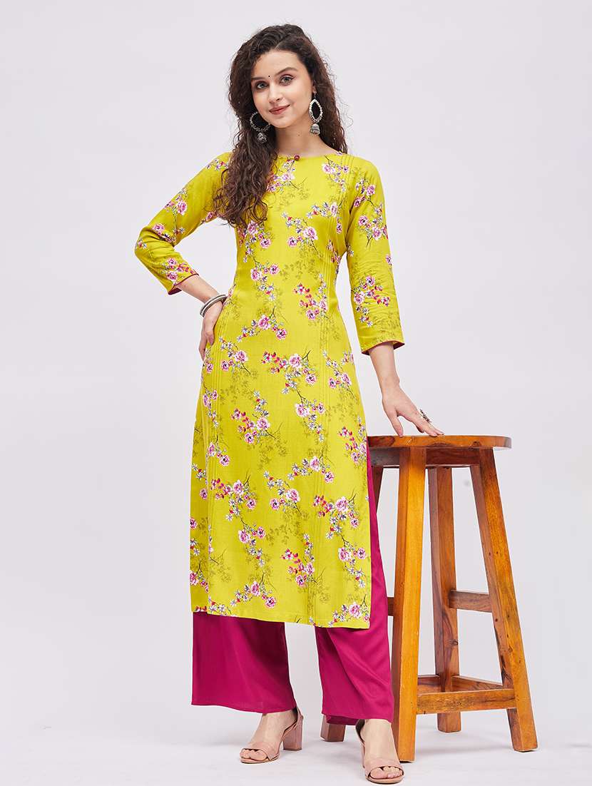 printed kurta palazzo set